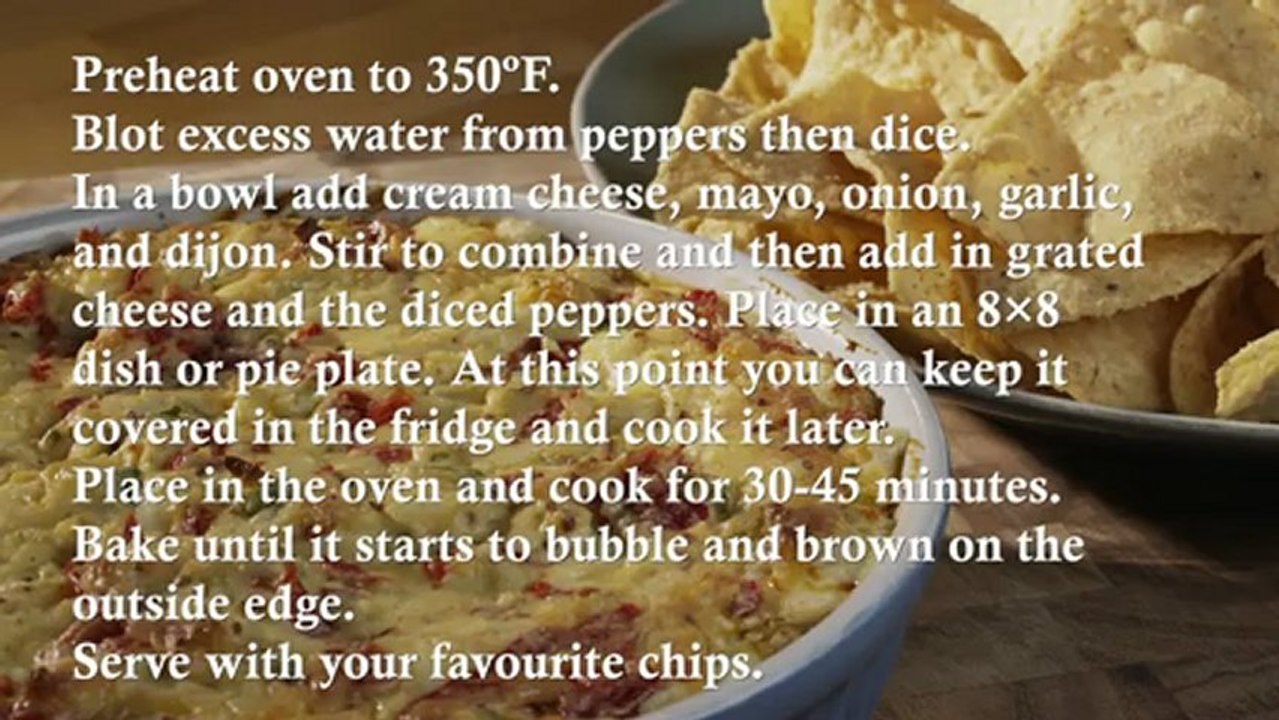 Cheesy Roasted Red Pepper Dip