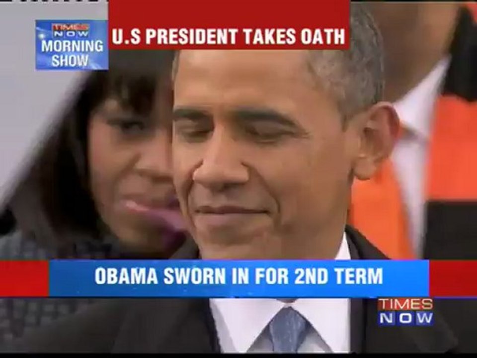 President Barack Obama takes oath
