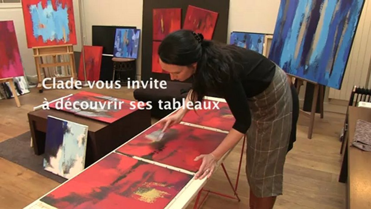 Interview de l'artiste Clade, art abstrait, en exposition chez Carré d'artistes L'Expo à Paris 6ème