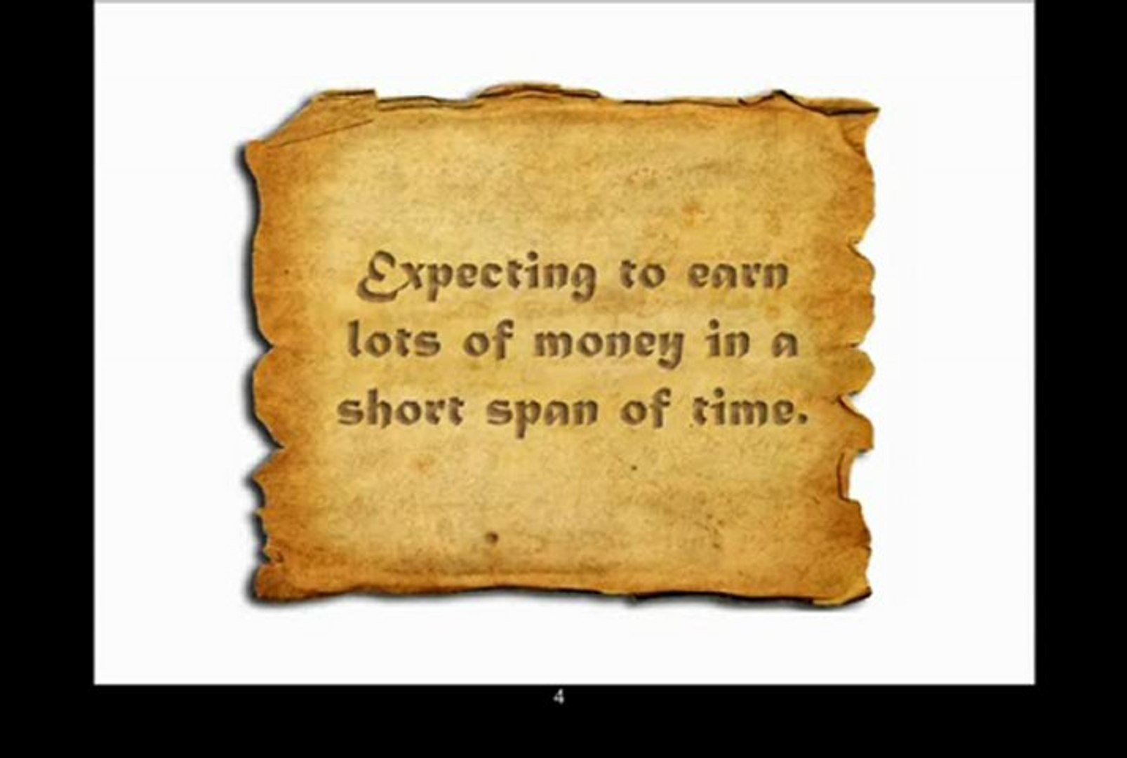 How NOT to earn money online