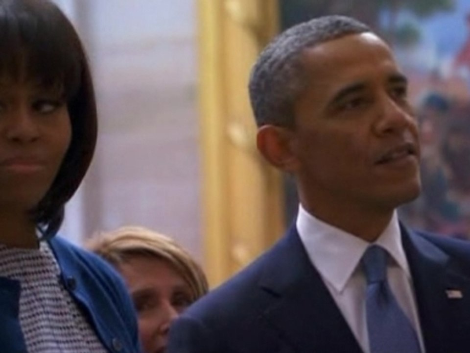 Obama visits MLK statue during inaugural celebrations
