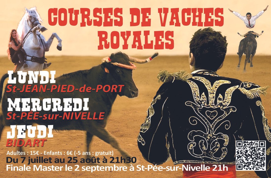 Courses de Vaches Royales à Saint Pée sur Nivelle (64)