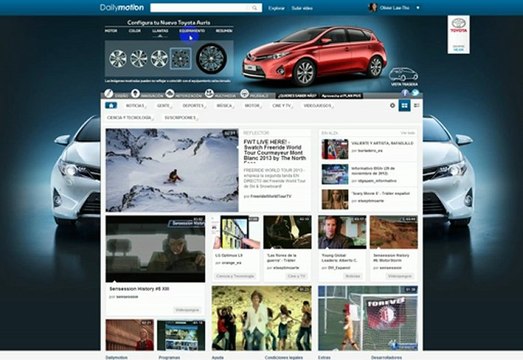 Toyota Spain Interactive Skin