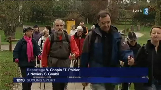 marche nordique coach athlé santé nantes reportage france 3 pdl du 12 janvier 2013