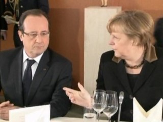 Merkel and Hollande mark 50th anniversary of Elysee treaty