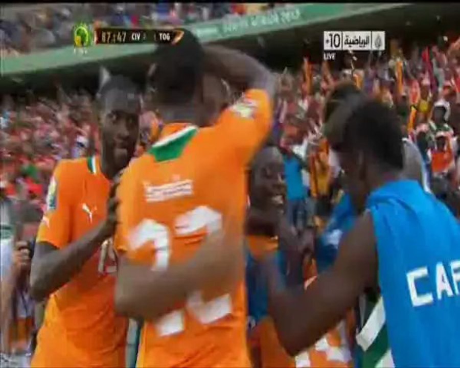 Ivory Coast   2 - 1	 Togo