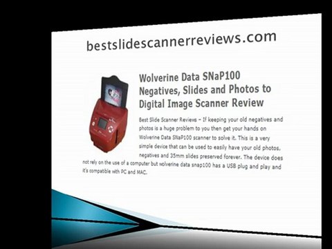 Slide Scanner Reviews - Top 10 Slide Scanners