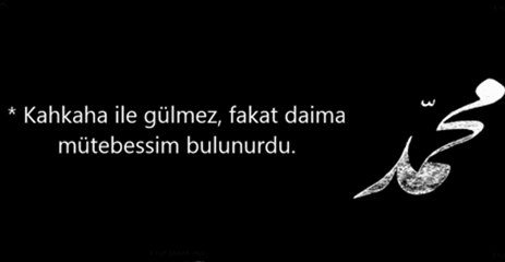 HZ. MUHAMMED (SAV)'İN AHLAKİ VASIFLARI