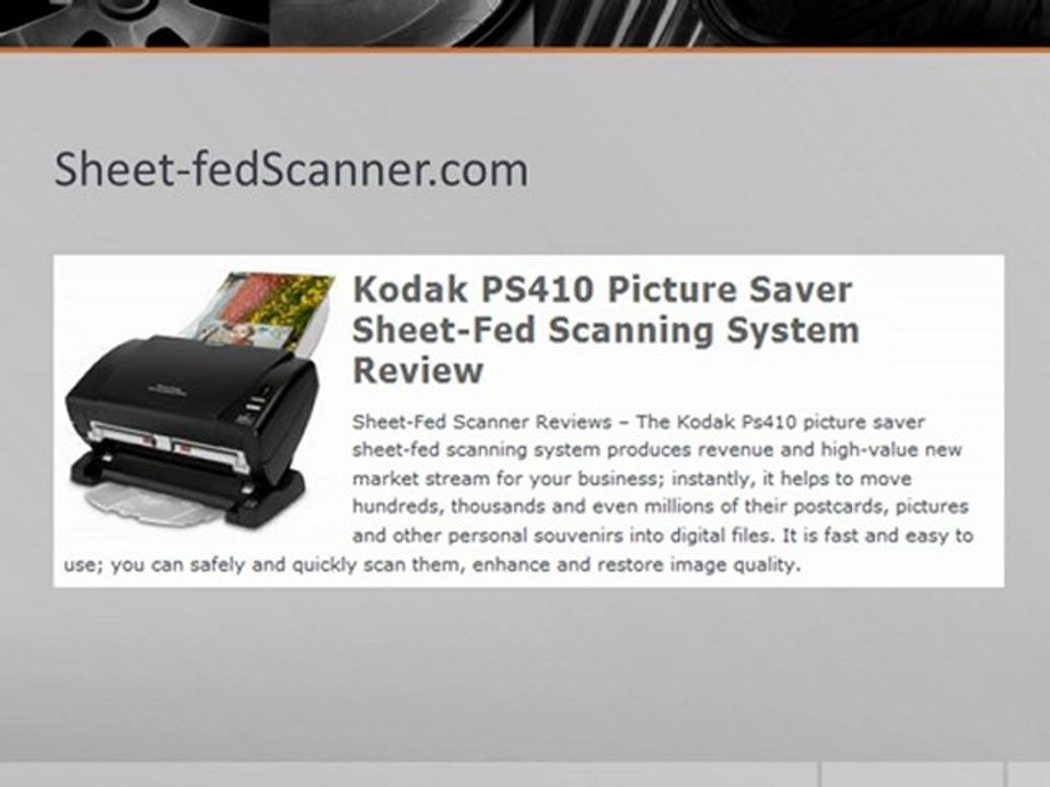 Sheet-Fed Scanner Reviews - Top 10 Sheetfed Scanners