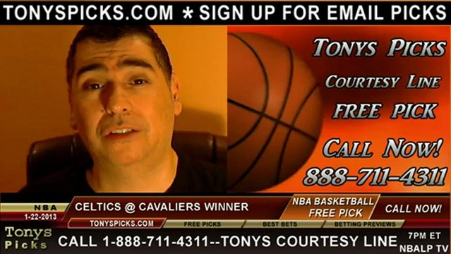 Cleveland Cavaliers versus Boston Celtics Pick Prediction NBA Pro Basketball Odds Preview 1-22-2013