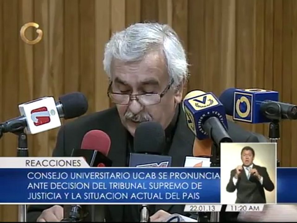 Consejo Universitario de la UCAB rechaza lenguaje de voceros del Gobierno y hostigamiento a estudiantes