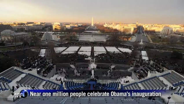 Large crowds celebrate second Obama inauguration