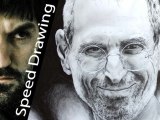Steve Jobs - a portrait of Apple founder drawn by pencil