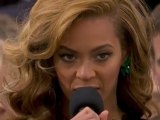 Beyonce Lip Syncs National Anthem at Inauguration