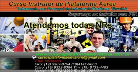 Curso Instrutor para Treinamento de Plataforma Aerea  PTA