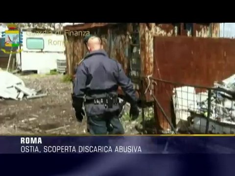 Discarica abusiva scoperta a Ostia