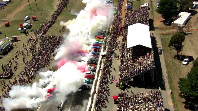 Le plus gros burnout de voiture du monde