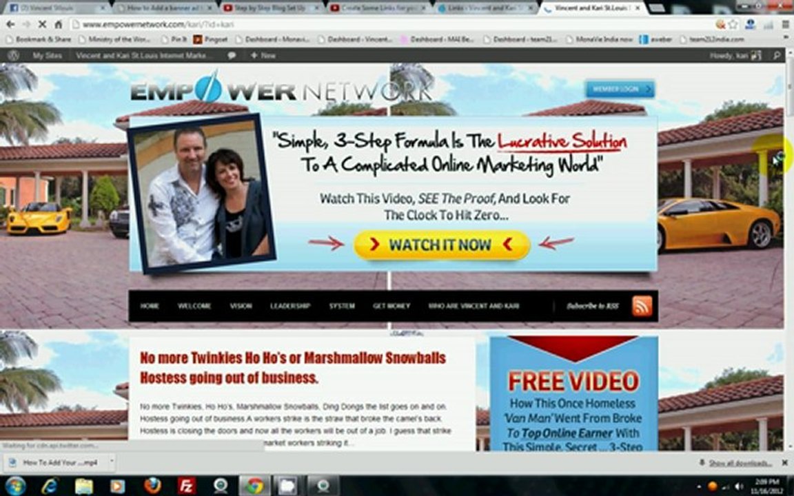 How to Add Links widget to Empower Network Blog