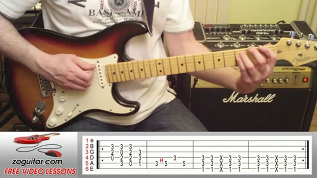 Bryan Adams - It's Only Love (main riff) + TAB