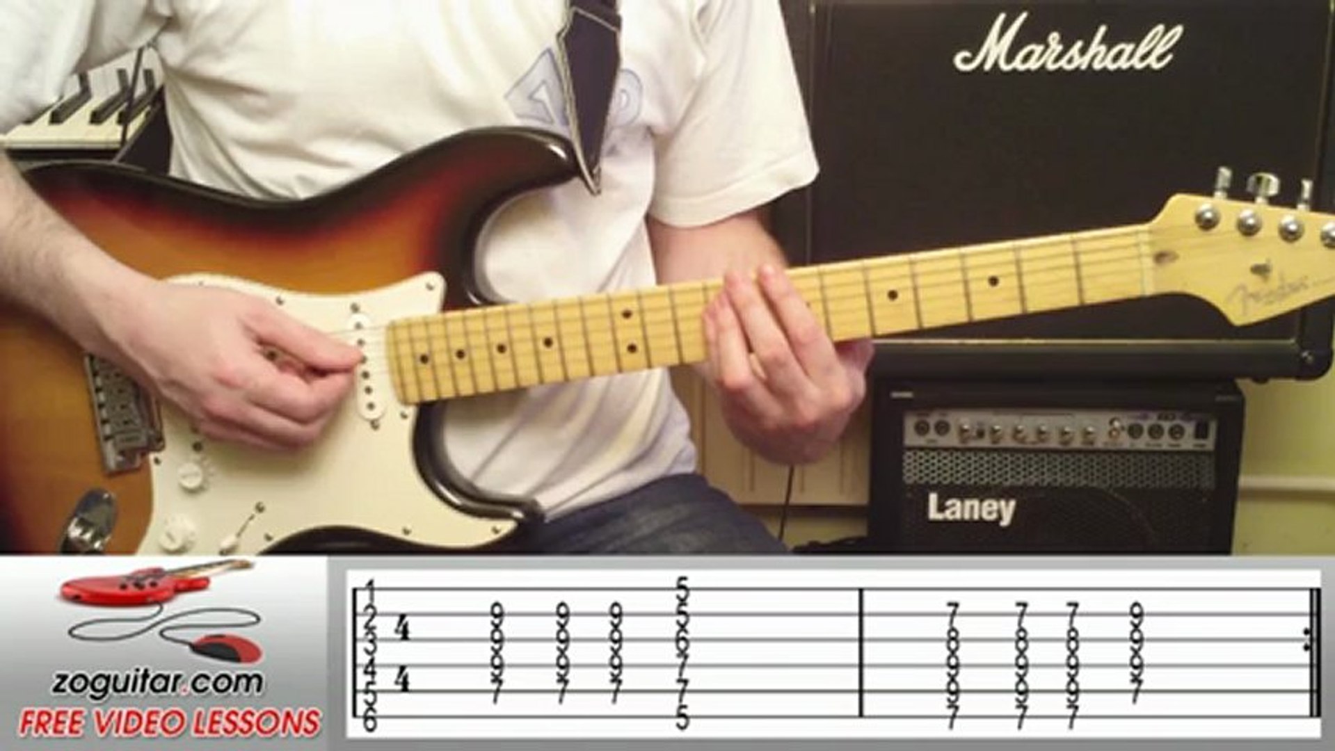 Eddie Cochran Summertime Blues Main Riff Tab Video Dailymotion