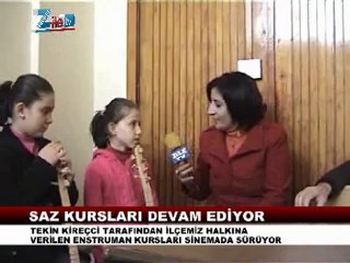 ZİLEDE SAZ KURSLARI DEVAM EDİYOR
