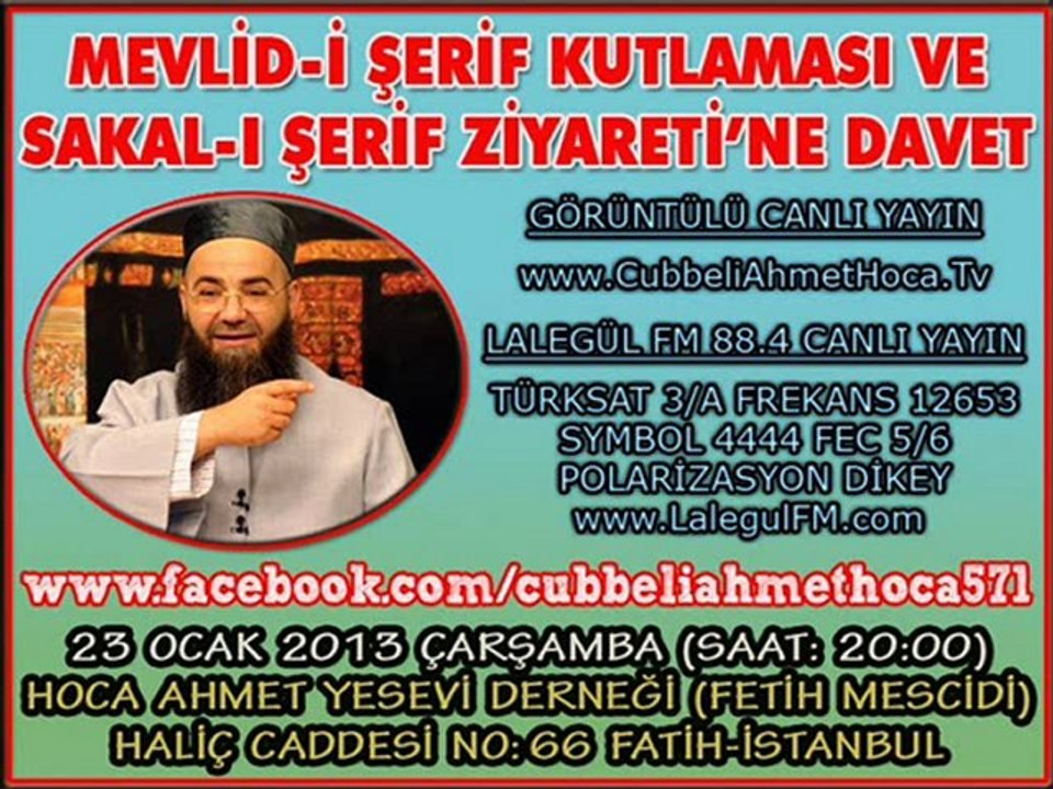 CÜBBELİ AHMET HOCAEFENDİ LALEGÜL FM'E TELEFONLA BAĞLANARAK SAĞLIK DURUMU HAKKINDA BİLGİ VERDİ (22-01-2013)