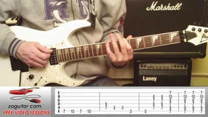 Gary Moore - Walking By My Self (intro & verse) + TAB