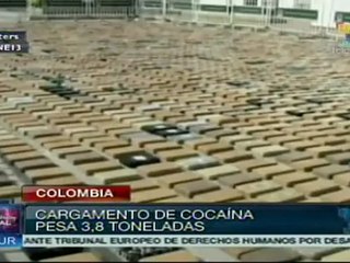 Incautan cargamento de cocaína en Colombia