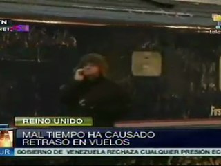 Trenes y vuelos afectados mal tiempo en Reino Unido
