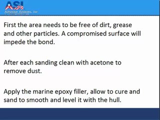 Boat Repairs With Marine Grade Epoxy Is Best