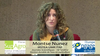 JS 2012 : Montse Nunez - évaluation environnementale et calcul d'empreintes pour l'aide à la décision