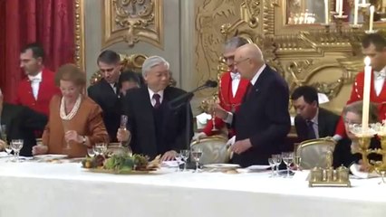 Roma - Pranzo in onore del Segretario del Partito Comunista del Vietnam (22.01.13)