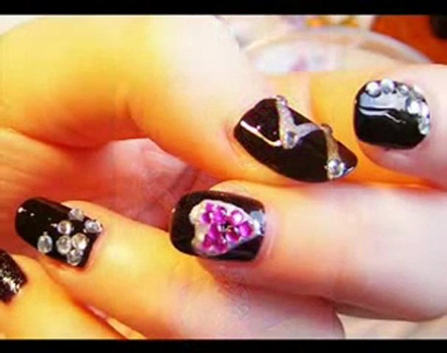 Lady GaGa Poker Face Nail Tutorial 01 01 2013 www.asyadizi.com