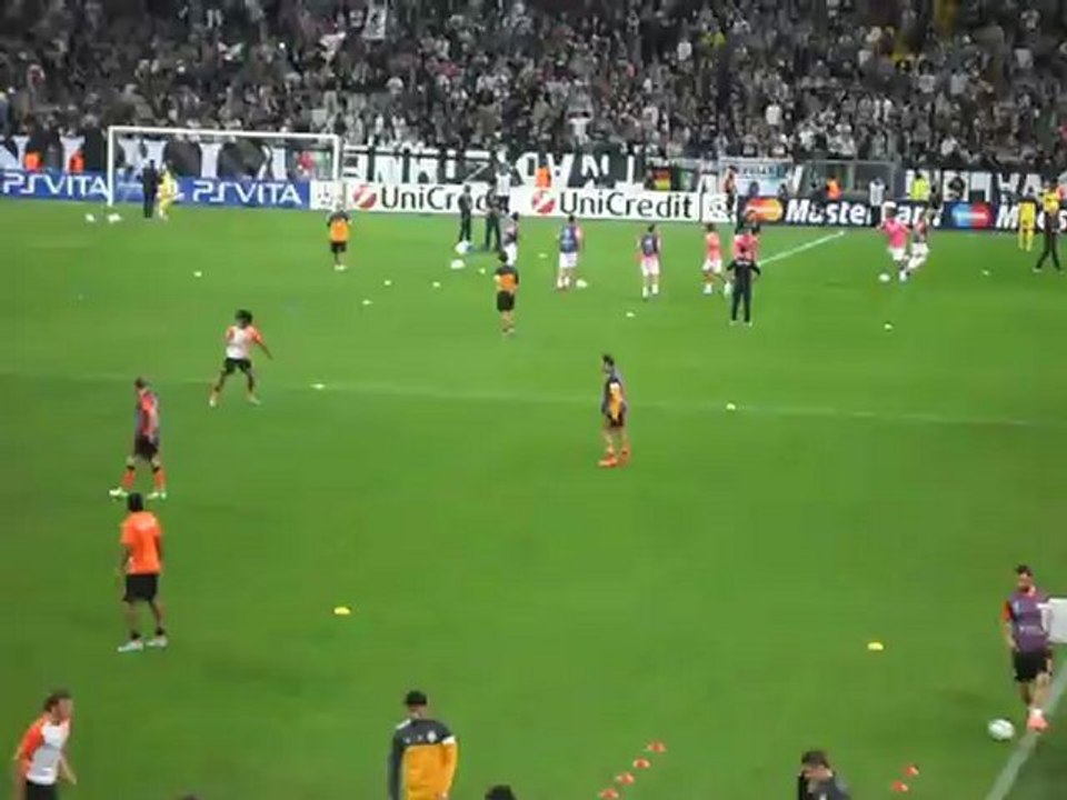 Riscaldamento Juventus - Shakhtar 1-1 Champions League