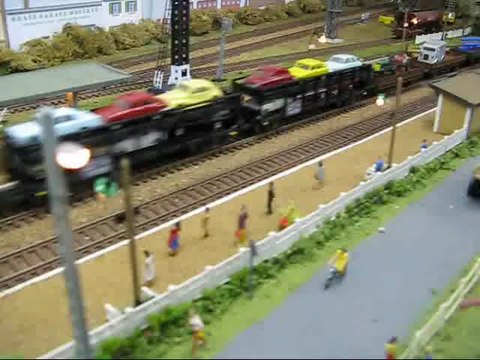 Train miniature : Réseau de Gérard : Vidéo 73 : BB 63000 et transport de véhicules
