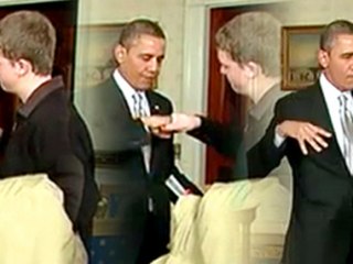Obama Gives White House Visitor A Fist Bump