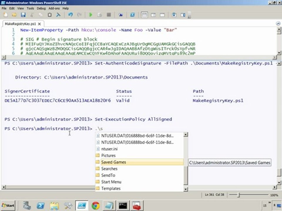 Intro to "PowerShell: Providers, Items, Remote Scripting" tutorial