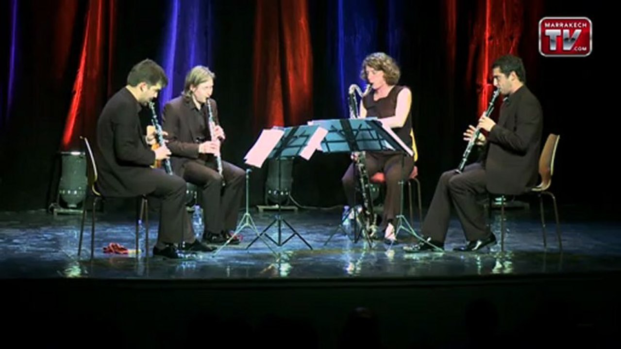 Concert quatuor de clarinettes à l'institut Français de Marrakech