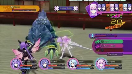 Hyperdimension Neptunia Victory - Gameplay #2 - Combat de boss