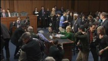 Clinton defends Benghazi action, in heated testimony