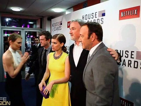 Actor Kevin Spacey speaks & parties at the House of Cards series premiere in London