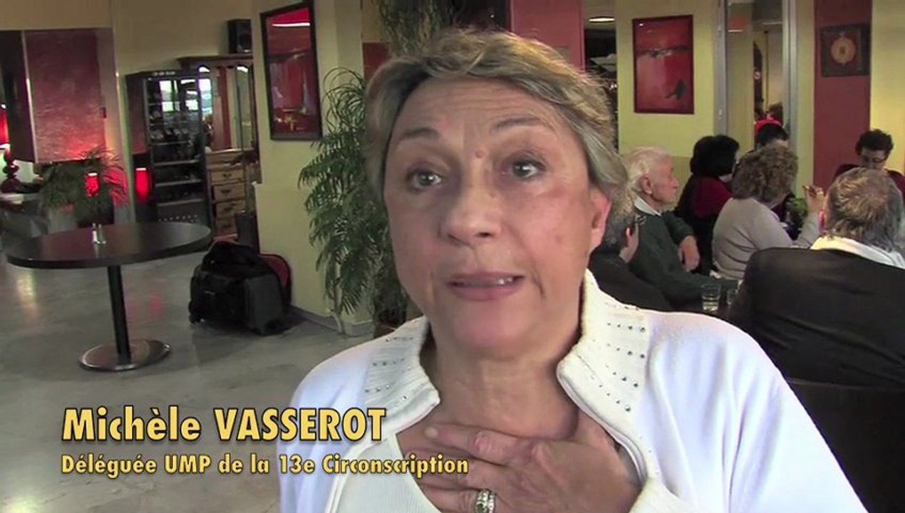 Interview de Michèle Vasserot lors des voeux UMP 2013 de la 13e circo. des BDR