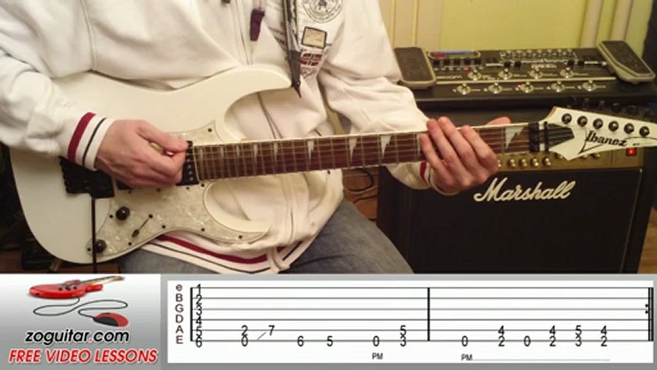 Metallica - Enter Sandman (main riff) + TAB