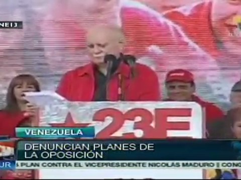Denuncian planes desestabilizadores en Venezuela