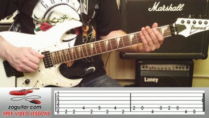 Ozzy Osbourne - Crazy Train (intro riff) + TAB