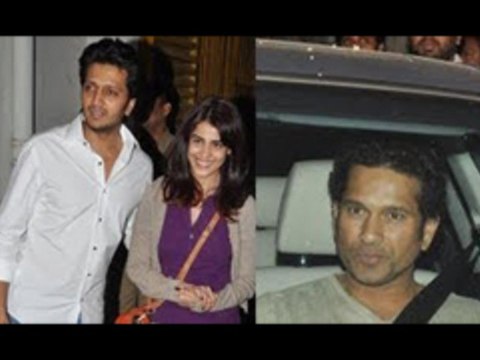 Sachin Tendulkar, Ritesh Deshmukh @ Special Screening Of Balak Palak !