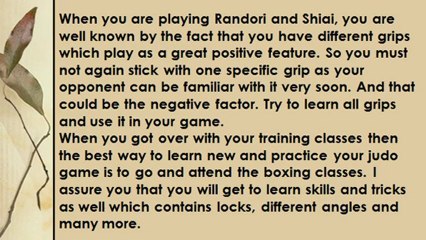 Striking Tips of Playing Judo Game