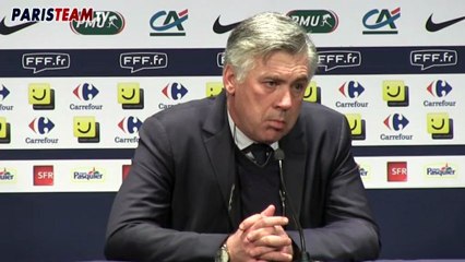Ancelotti juge Pastore, Menez et Verrati