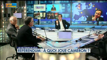 Référendum : à quoi joue Cameron ? - 23 janvier - BFM : Les décodeurs de l'éco 1/5