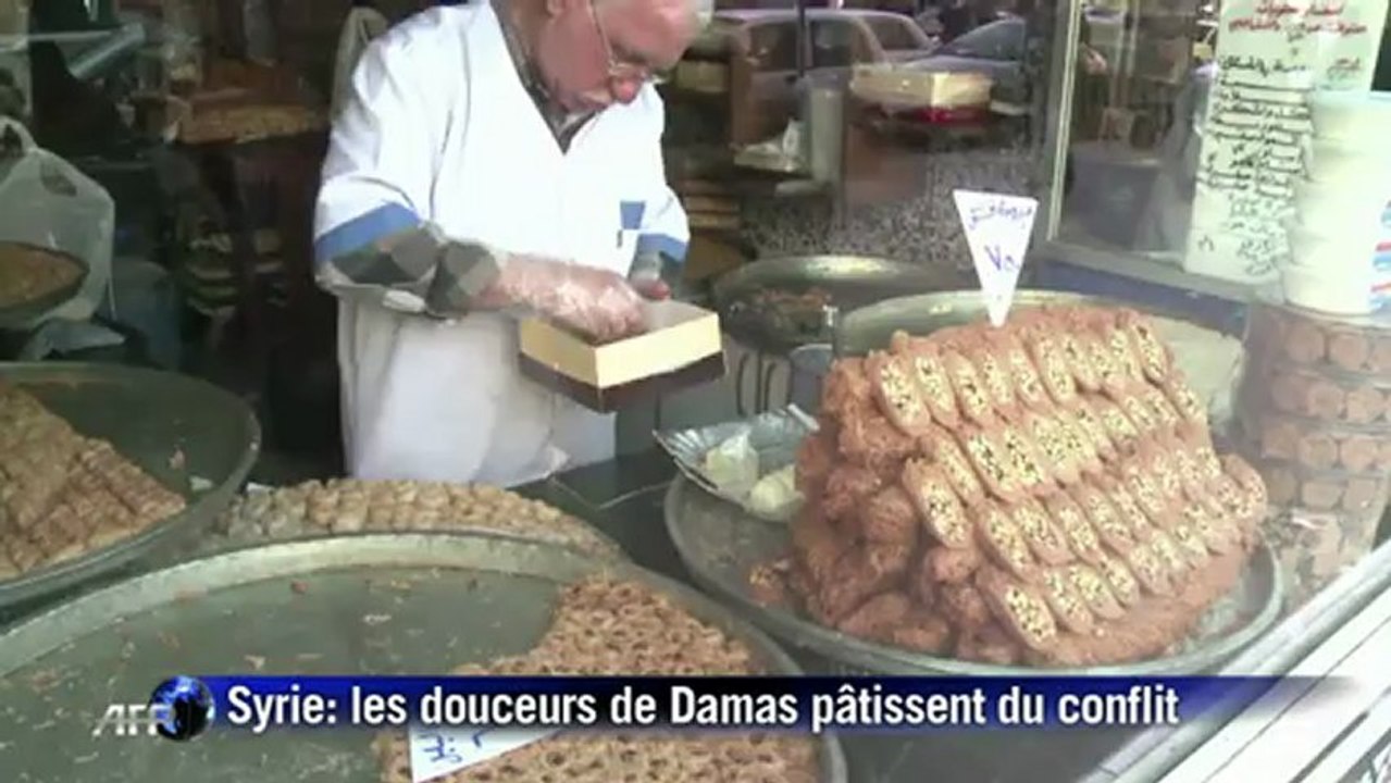 Syrie: à Damas, les douceurs pâtissent du conflit